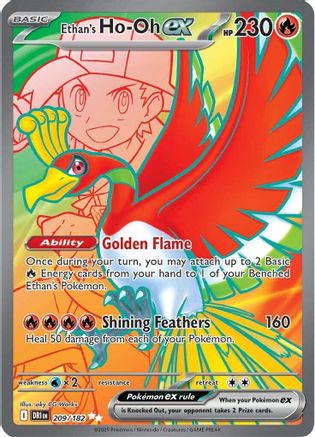 Ethan's Ho-Oh (209/182) [SV10 Destined Rivals] (Holofoil)