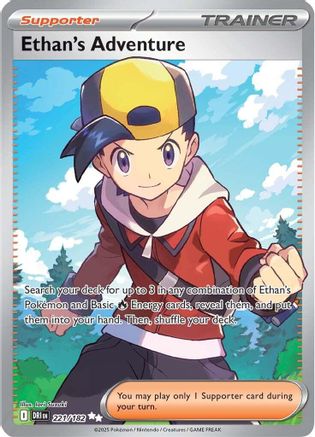 Ethan's Adventure (221/182) [SV10 Destined Rivals] (Holofoil)
