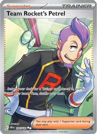 Team Rocket's Petrel (226/182) [SV10 Destined Rivals] (Holofoil)