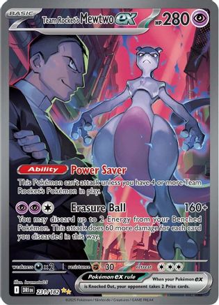 Team Rocket's Mewtwo ex (231/182) [SV10 Destined Rivals] (Holofoil)