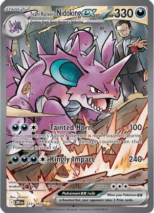 Team Rocket's Nidoking ex (233/182) [SV10 Destined Rivals] (Holofoil)