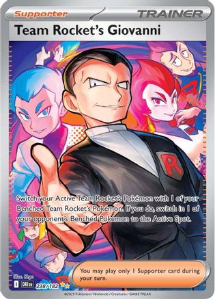 Team Rocket's Giovanni ( 238/182) [SV10 Destined Rivals] (Holofoil)