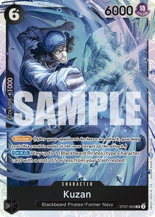Kuzan [Starter Deck 27: BLACK Marshall.D.Teach] Super Rare