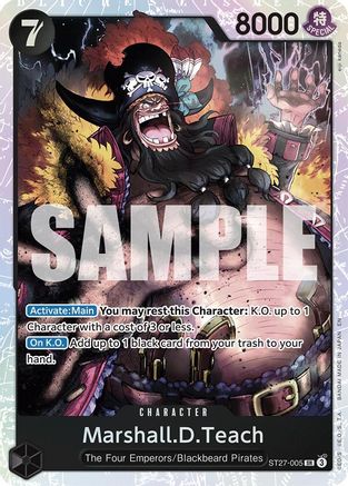 Marshall.D.Teach (ST27-005) [Starter Deck 27: BLACK Marshall.D.Teach] Super Rare