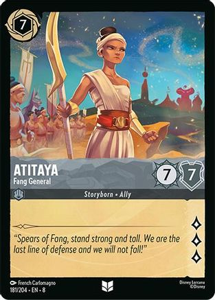 Atitaya - Fang General (181/204) Reign of Jafar (Non-Foil)