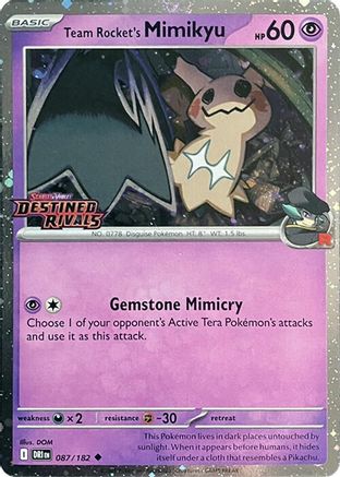 Team Rocket's Mimikyu (Destined Rivals Stamp) ( 087) [SV10 Destined Rivals] (Holofoil)