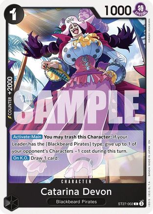 Catarina Devon [Starter Deck 27: BLACK Marshall.D.Teach] Common