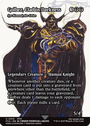 Golbez, Clad in Darkness - Syr Konrad, the Grim (Showcase) [FINAL FANTASY: Through the Ages] Foil Uncommon