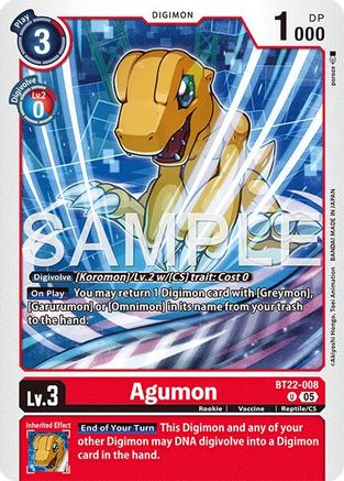 Agumon  (BT22-008) [Cyber Eden]