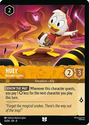 Huey - Reliable Leader (Foil) (3/204) Reign of Jafar (Cold Foil)