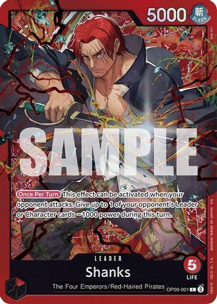 Shanks (OP09-001) [Starter Deck 23: RED Shanks] Leader