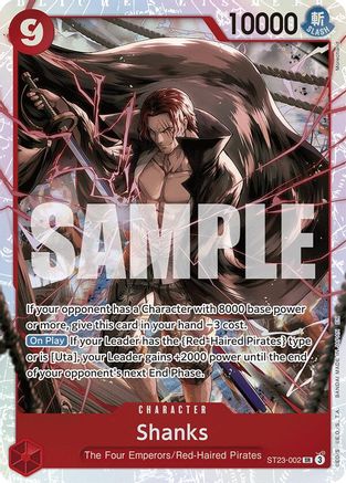 Shanks (002) [Starter Deck 23: RED Shanks] Super Rare
