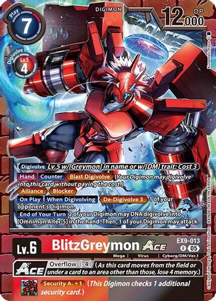 BlitzGreymon ACE  (EX9-013) [Versus Monsters] Foil