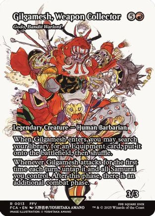 Gilgamesh, Weapon Collector - Godo, Bandit Warlord (Showcase) [FINAL FANTASY: Through the Ages] Foil Rare