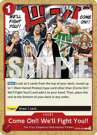 Come On!! We'll Fight You!! (Reprint) [Starter Deck 23: RED Shanks] Rare