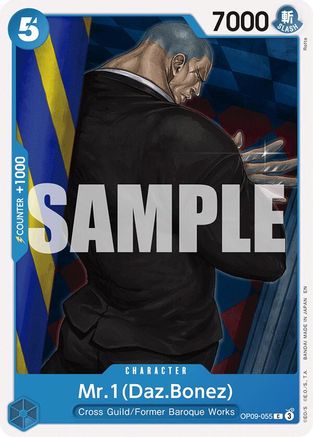 Mr.1(Daz.Bonez) (Reprint) [Starter Deck 25: BLUE Buggy] Common