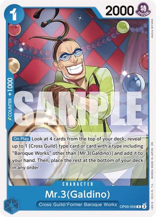 Mr.3(Galdino) (Reprint) [Starter Deck 25: BLUE Buggy] Rare