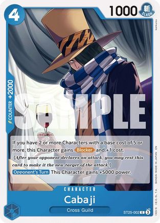 Cabaji [Starter Deck 25: BLUE Buggy] Common
