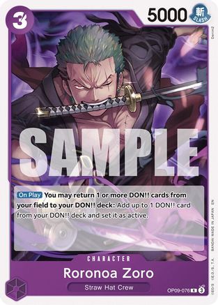 Roronoa Zoro (Reprint) [Starter Deck 26: PURPLE/BLACK Monkey.D.Luffy] Rare