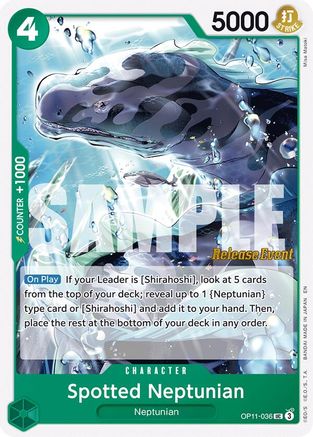 Spotted Neptunian [A Fist of Divine Speed Release Event Cards] Uncommon