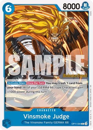 Vinsmoke Judge [A Fist of Divine Speed Release Event Cards] Common