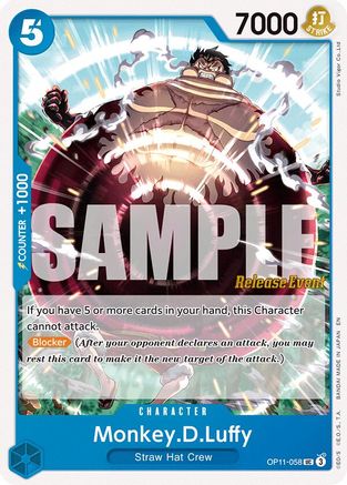 Monkey.D.Luffy (058) [A Fist of Divine Speed Release Event Cards] Uncommon