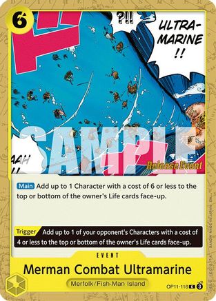 Merman Combat Ultramarine [A Fist of Divine Speed Release Event Cards] Common