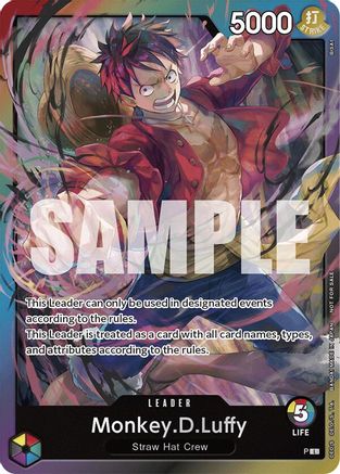Monkey.D.Luffy (Release Event Leader) [One Piece Promotion Cards] Promo
