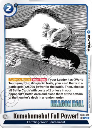 Kamehameha! Full Power! (SB01-020) [Manga Booster 01 ]