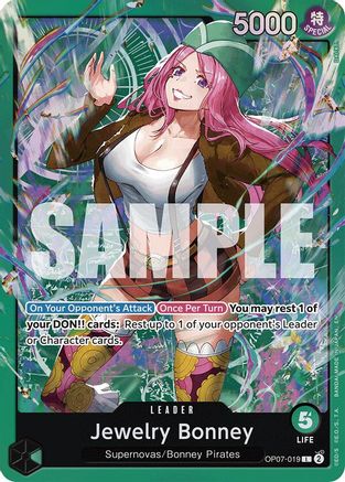 Jewelry Bonney (OP07-019) [Starter Deck 24: GREEN Jewelry Bonney] Leader