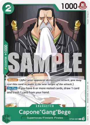 Capone"Gang"Bege [Starter Deck 24: GREEN Jewelry Bonney] Common