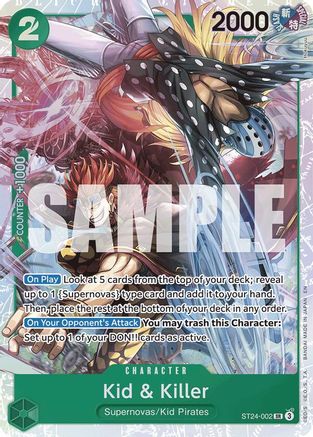 Kid & Killer [Starter Deck 24: GREEN Jewelry Bonney] Super Rare