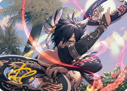 Dancer's Chakrams Art Card (Gold-Stamped Signature) [Art Series: FINAL FANTASY] Special
