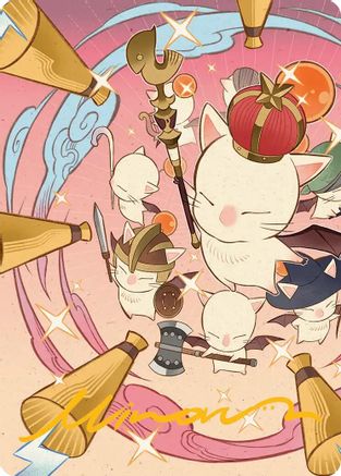 Summon: Good King Mog XII Art Card (Gold-Stamped Signature) [Art Series: FINAL FANTASY] Special