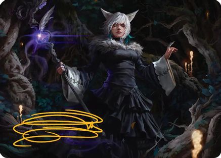 Y'shtola, Night's Blessed Art Card (21) (Gold-Stamped Signature) [Art Series: FINAL FANTASY] Special