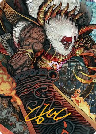 Braska's Final Aeon Art Card (Gold-Stamped Signature) [Art Series: FINAL FANTASY] Special