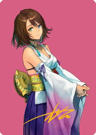 Yuna, Hope of Spira Art Card (Gold-Stamped Signature) [Art Series: FINAL FANTASY] Special