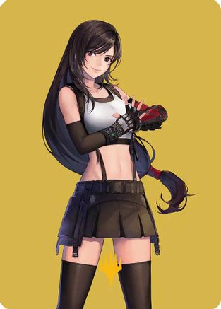 Tifa, Martial Artist Art Card (Gold-Stamped Planeswalker Symbol) [Art Series: FINAL FANTASY] Special