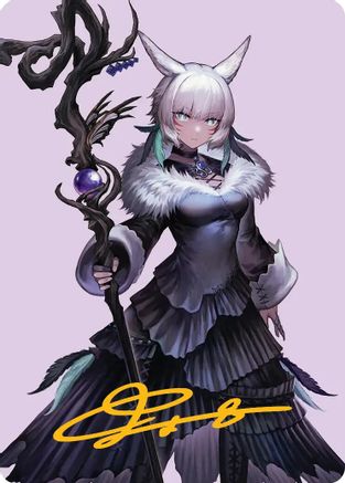 Y'shtola, Night's Blessed Art Card (53) (Gold-Stamped Signature) [Art Series: FINAL FANTASY] Special