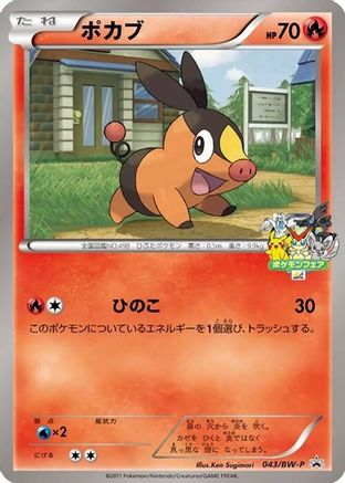 Tepig 043/BW-P [BWP Promotional cards] (Japanese)