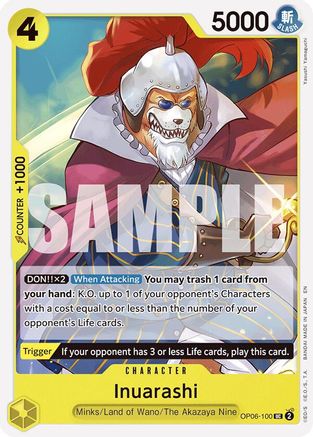 Inuarashi (Reprint) [Starter Deck 28: GREEN/YELLOW Yamato] Uncommon