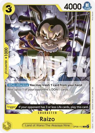 Raizo (Reprint) [Starter Deck 28: GREEN/YELLOW Yamato] Common