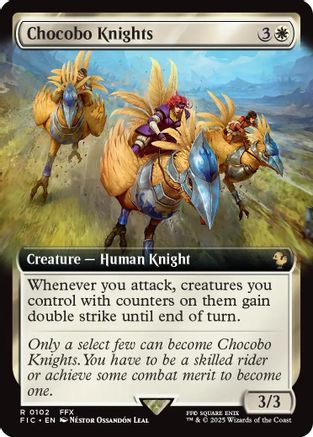 Chocobo Knights (Extended Art) [Commander: FINAL FANTASY] Foil Rare