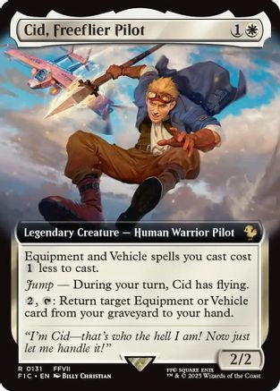 Cid, Freeflier Pilot (Extended Art) [Commander: FINAL FANTASY] Foil Rare
