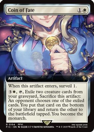 Coin of Fate (Extended Art) [Commander: FINAL FANTASY] Rare