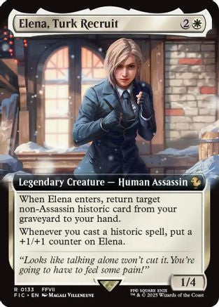 Elena, Turk Recruit (Extended Art) [Commander: FINAL FANTASY] Rare