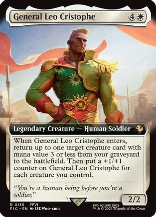 General Leo Cristophe (Extended Art) [Commander: FINAL FANTASY] Foil Rare