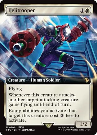 Helitrooper (Extended Art) [Commander: FINAL FANTASY] Foil Rare