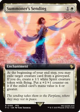 Summoner's Sending (Extended Art) [Commander: FINAL FANTASY] Foil Rare