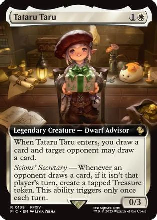 Tataru Taru (Extended Art) [Commander: FINAL FANTASY] Foil Rare